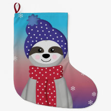 Cute Winter Sloth