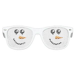 Cute Winter Snowman Face Kids Sunglasses