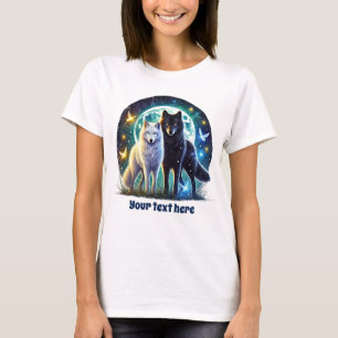 Cute Winter wolf customisable T-Shirt