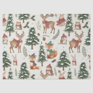 Cute Winter Woodland Friends – Holiday Animal (13) Tissue Paper
