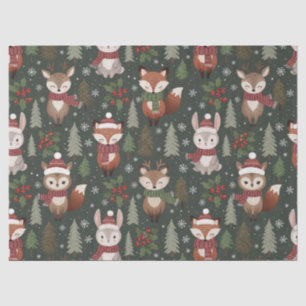 Cute Winter Woodland Friends – Holiday Animal (2) Tissue Paper