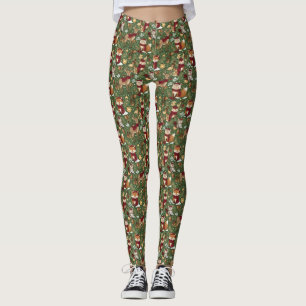 Cute Winter Woodland Friends – Holiday Animal (7) Leggings