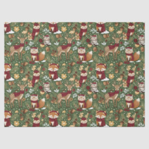 Cute Winter Woodland Friends – Holiday Animal (7) Tissue Paper
