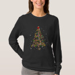 Cute Wire haired Dachshund dog Christmas Tree T-Shirt<br><div class="desc">Cute Wire haired Dachshund dog Christmas Tree gift decor Shirt. Perfect gift for your dad,  mom,  papa,  men,  women,  friend and family members on Thanksgiving Day,  Christmas Day,  Mothers Day,  Fathers Day,  4th of July,  1776 Independent day,  Veterans Day,  Halloween Day,  Patrick's Day</div>