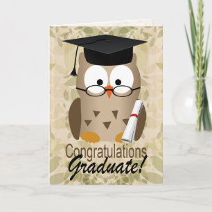 Cute Wise Owl Graduate Card