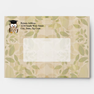 Cute Wise Owl Graduate Envelopes