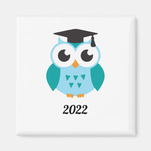 Cute wise owl graduation 2022 magnet