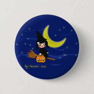 Cute witch! 6 cm round badge