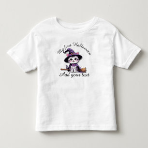 Cute Witch Cat – Kawaii Halloween Toddler Shirt