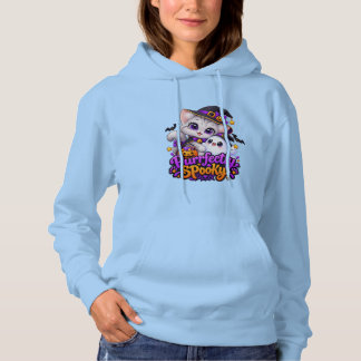 Cute Witch Cat Purrfectly Spooky Halloween Hoodie