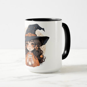 Cute Witch Coffee Mug Cosy Autumn Aesthetic Hall