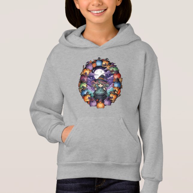 Cute Witch Creating Magical Moments With Toads (Front)
