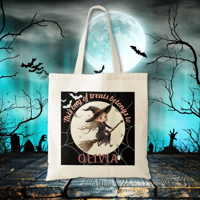Cute Witch Custom Halloween  Tote Bag (Creator Uploaded)