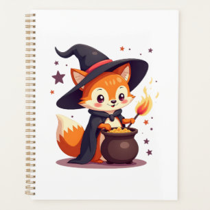 Cute Witch Fox � Magical Halloween Animal Tee Planner