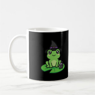 Cute Witch Frog Halloween Coffee Mug