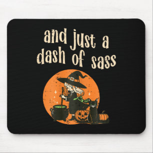 Cute Witch Funny Halloween Women Girls Teens Kids Mouse Pad