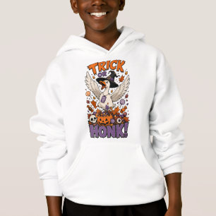 Cute Witch Goose Pumpkin Candy Graphic