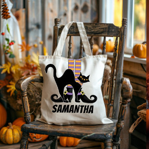 Cute Witch Halloween Personalised Tote Bag
