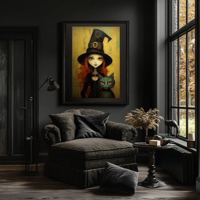 Cute Witch Halloween Poster (Creator Uploaded)