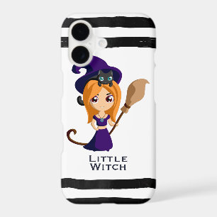 Cute Witch in Purple Hat Halloween