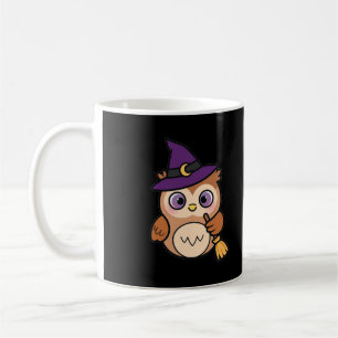 Cute Witch Owl Halloween Coffee Mug
