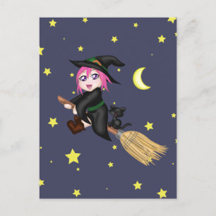 Cute Witch Postcard