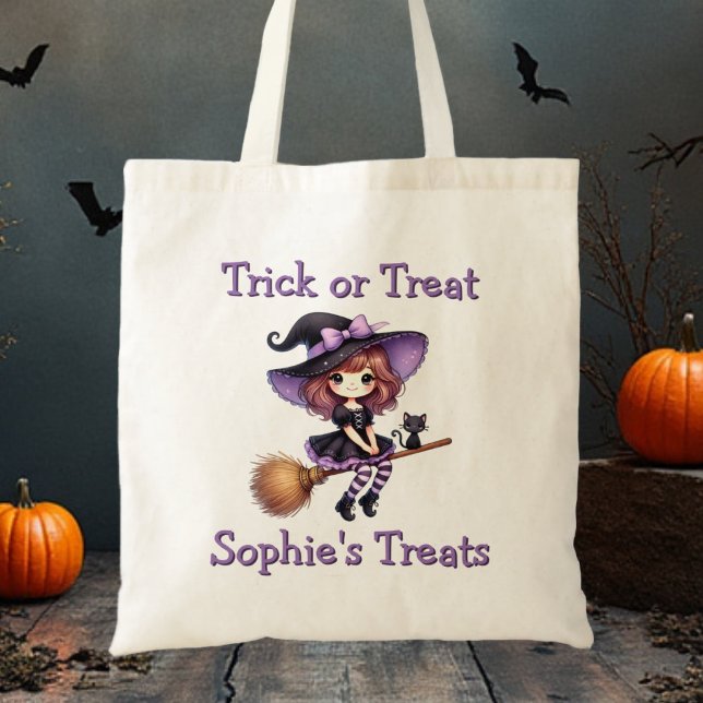 Cute Witch Trick or Treat Bag (Creator Uploaded)