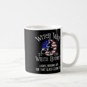 Cute Witch Way To The White House Kamala Brooms Up Coffee Mug
