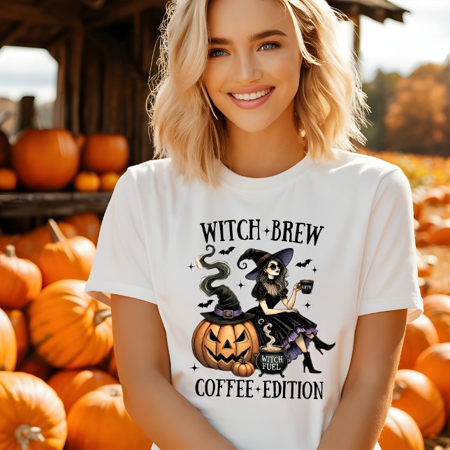 Cute Witch's Brew Coffee Edition Halloween Tshirt (Creator Uploaded)