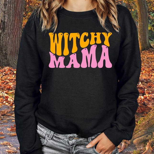 Cute Witchy Mama Mum Witch Halloween Sweatshirt (Creator Uploaded)