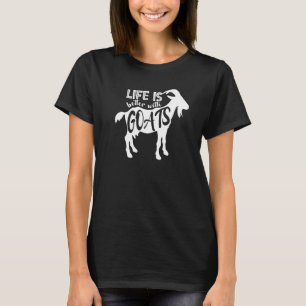 Cute With Goats Farm Animal T-Shirt