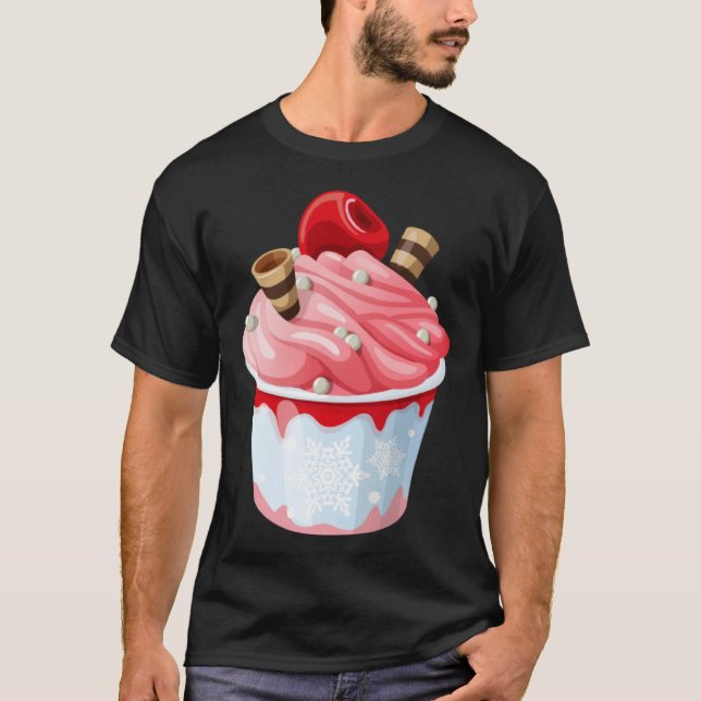 Cute  with  Motif Ice Cream T-Shirt (Front)