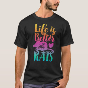Cute With Rats Watercolor Cute rat T-Shirt
