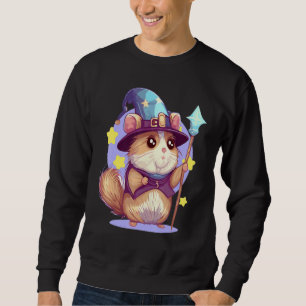 Cute Wizard Hamster RPG Geek Roleplaying Tabletop  Sweatshirt