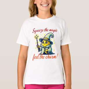 Cute Wizard Lemon with Magic Wand T-Shirt