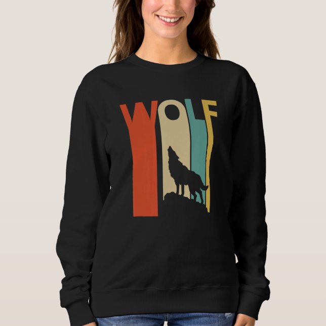 Cute Wolf Animal Sweatshirt (Front)