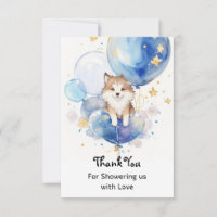 Cute Wolf Baby Shower Theme