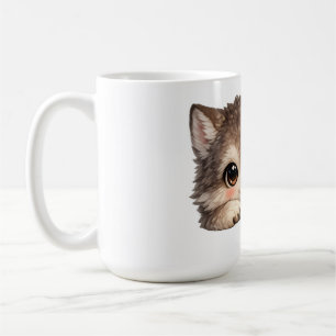 Cute Wolf Cub with Big Eyes Clear Stadium Bag Coffee Mug