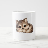 Cute Wolf Cub with Big Eyes Clear Stadium Bag