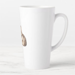 Cute Wolf Cub with Big Eyes Clear Stadium Bag Latte Mug