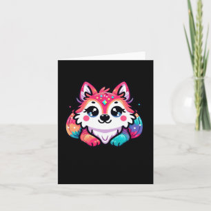 Cute Wolf Sticker1 Card