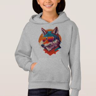 CUTE WOLF WEARING SUNGLASS.