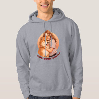 Cute Woman and Dog Pet Hoodie