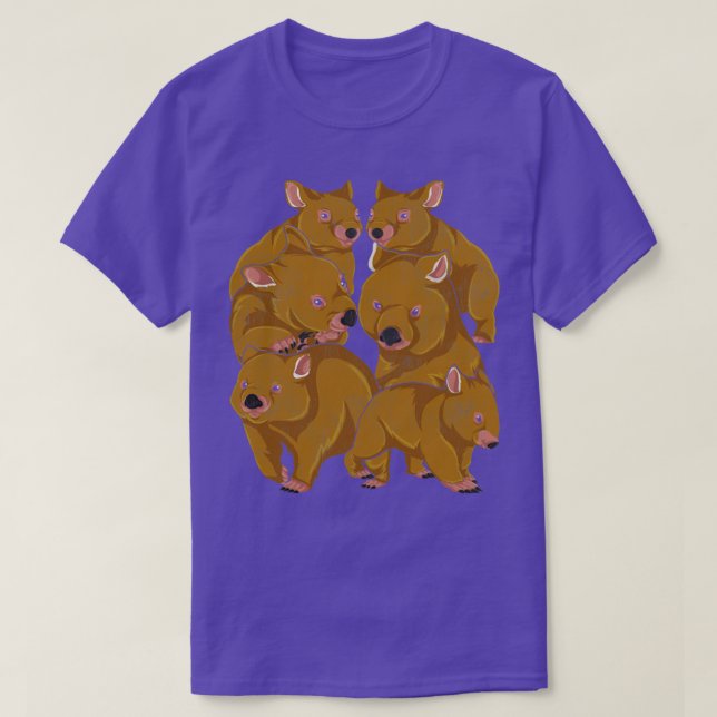 Cute Wombat T-Shirt (Design Front)