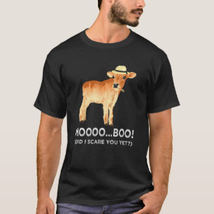 Cute Women Girls Halloween Cow T-Shirt