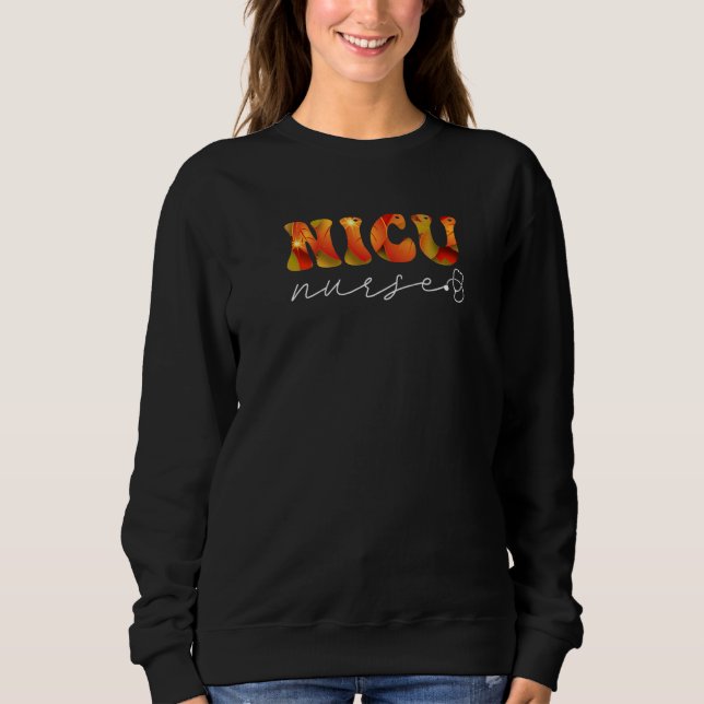 Cute Womens Nicu Nurse Team Neonatal Appreciation  Sweatshirt (Front)