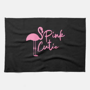 Cute Womens Pink Flamingo   Pink Cute   Flamingo Tea Towel