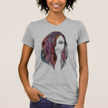 Cute women's T-shirt with a picture