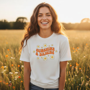 Cute Womens Tshirts Daisy Retro