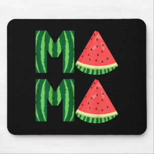 Cute women's watermelon mama vintage summer fruit mouse pad